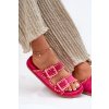 Dámske papuče s prackami a dekorativním obšitím fuchsie visley / G474 FUCHSIA (Veľkosť 36)