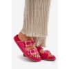Dámske papuče s prackami a dekorativním obšitím fuchsie visley / G474 FUCHSIA (Veľkosť 36)
