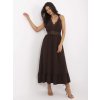Dámske tmavo-hnede šaty letne kód produktu MI-SK-88573.83