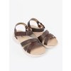 Hnedé dámske sandále na platforme Sergio leone kod CCC -1- SK066H-BR (Veľkosť 36)