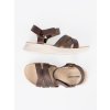 Hnedé dámske sandále na platforme Sergio leone kod CCC -1- SK066H-BR (Veľkosť 36)