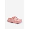 Ružové dámske penové šľapky na rovnej podrážke s kódovým označením M326 PINK