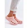 Ružové dámske penové šľapky na rovnej podrážke s kódovým označením M326 PINK