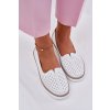 Kožené Dámské Polobotky Bílé Liaruna (Veľkosť 36)