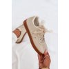 Dámské Sneakersy Eko z velúruové Béžové Micca (Veľkosť 36)