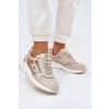 Kožené Sportovní Boty Tenisky Dámské Se Zipem Béžové Lilimia (Veľkosť 36)