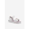Detské Sandále na suchý zips biele orailla / 25DZ23-8947 WHITE (Veľkosť 22)
