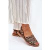 Zazoo 40327 kožené nasúvacie Sandále leopardí / 40327 LAMPART BEŻ (Veľkosť 36)