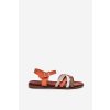 Dámské Sandály S Proplétajícími Se Pásky Oranžové Sergio Leone SK090H (Veľkosť 39)