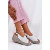 Dámské Sandály Z Přírodní Kůže Na Klínu Bílé Artiker 54C0786 (Veľkosť 36)