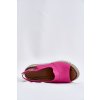Dámské Sandály Z Přírodní Kůže Na Klínu Fuchsie Artiker 54C0789 (Veľkosť 41)