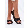 Dámske Sandále na ploché podešvi čierne weanise / 25SD35-8782 BLACK (Veľkosť 36)