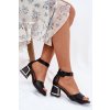 Dámské Sandály Na Podpatku Černé Zennia (Veľkosť 36)