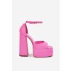 Dámské Sandály Na Podpatku A Platformě Růžové Beloria (Veľkosť 41)