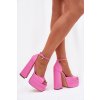 Dámské Sandály Na Podpatku A Platformě Růžové Beloria (Veľkosť 41)