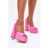 Dámské Sandály Na Podpatku A Platformě Růžové Beloria (Veľkosť 35)