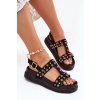 Ozdobené Dámské Sandály Na Platformě Černé Mailisa (Veľkosť 41)