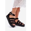 Dámské Sandály Na Platformě S Pásky Černé Nevidas (Veľkosť 38)