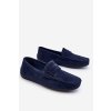 Mužské semišové mokasíny tmavě modré Wesley (Veľkosť 44)