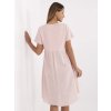 Dámske svetlo-ružove šaty letne kód produktu MO-SK-1005.67