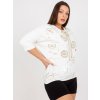 Dámska blúzka plus size okrová RV-BZ-7570.77 (Farba Čierna, Veľkosť ONE SIZE)