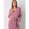 Dámske tmavo-ružove šaty basic kód produktu RV-SK-6037.18X