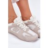Dámské Sportovní Boty Z Eko Zamšové Bílo-Bežové Dorella (Veľkosť 38)