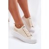 Dámske tenisky na platforme béžove lee cooper lcw-24-44-2464l / LCW-24-44-2464L BEIGE (Veľkosť 36)