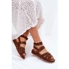 Dámske Sandále se suchým zipsom leopard uvissa / NN617 LEOPARD (Veľkosť 36)