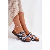 Dámske papuče s prackami zebra oliena / CD207 ZEBRA (Veľkosť 36)