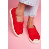 Dámské Espadrilky Červené Flaure (Veľkosť 36)