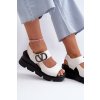 Dámske Sandále na platforme a klínu z eco kože biele vinceza 58292 / 58292 WH (Veľkosť 36)