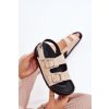 Dámske Sandále s prackami svetlo béžove seladith / 3776 BEIGE (Veľkosť 36)