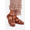 Dámské Sandály Eko Kůže S Přezkami Camel Jeneliena (Veľkosť 36)