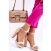 Semišové Sandály Na Podpatku Béžové Spectacular (Veľkosť 38)