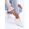 Dámské prolamované šněrovací tenisky bile Carinel (Veľkosť 37)