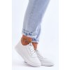 Dámské prolamované šněrovací tenisky bile Carinel (Veľkosť 37)