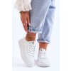 Dámské prolamované šněrovací tenisky bile Carinel (Veľkosť 37)