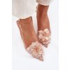 Průhledné Sandály Na Podpatku S Ozdobným Květinou Nude Risalie (Veľkosť 36)