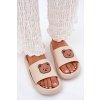 Dámske béžové penové šľapky s medvedíkom na remienku, kód produktu WS-10 BEIGE (Veľkosť 36.5)