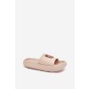 Dámske béžové penové šľapky s medvedíkom na remienku, kód produktu WS-10 BEIGE (Veľkosť 36.5)