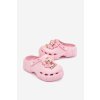 Detské Dievčenské papuče Penové s mašľou a ozdobami ružové selvana / M571A/B PINK (Veľkosť 24/25)