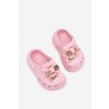 Detské Dievčenské papuče Penové s mašľou a ozdobami ružové selvana / M571A/B PINK (Veľkosť 24/25)