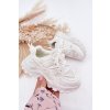 športové členkové topánky sneakers Detské biele tilvianea / 1668-2C/3C WHITE (Veľkosť 25)