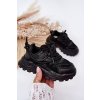 Detské športové tenisky čierne tilvianea / 1668-2A/3A BLACK (Veľkosť 25)