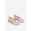 Dívčí Tenisky Se Zlatou Nášivkou Medvěd Béžové Solena (Veľkosť 28)