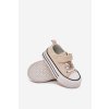 Dívčí Tenisky Se Zlatou Nášivkou Medvěd Béžové Solena (Veľkosť 28)