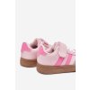 Sportovní Boty Sneakers Dětské Na Suchý Zip Růžové Adelina (Veľkosť 32)