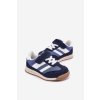 Detské tenisky športové členkové topánky na suchý zips tmavo modré viona / 1663-1B/2B/3B BLUE (Veľkosť 21)