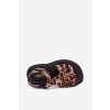 Dievčenské Sandále s ozdobným detailom pantera serina / 368-2D/3D LEOPARD (Veľkosť 25)